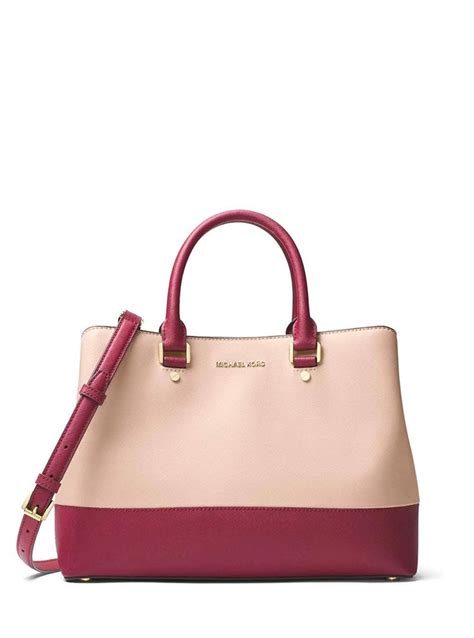 michael kors large savannah pink mulberry|Michael Kors.